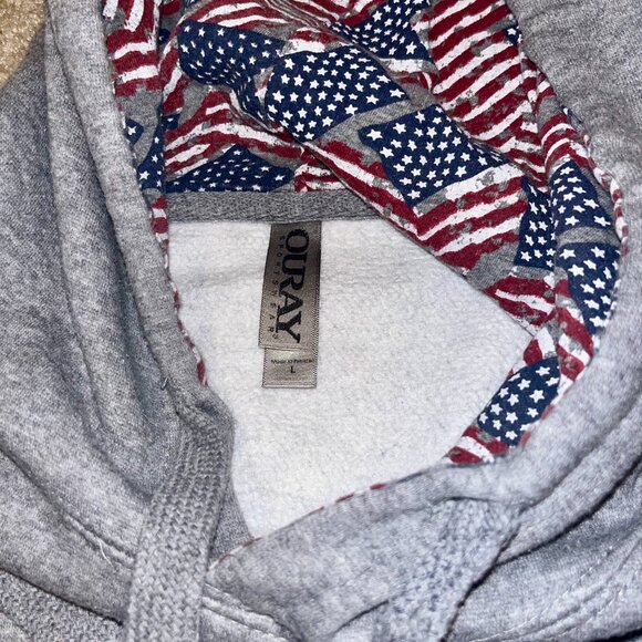 Balloon Fiesta 2019 Large Long Sleeve Gray Unisex Hoodie - Picture 4 of 5